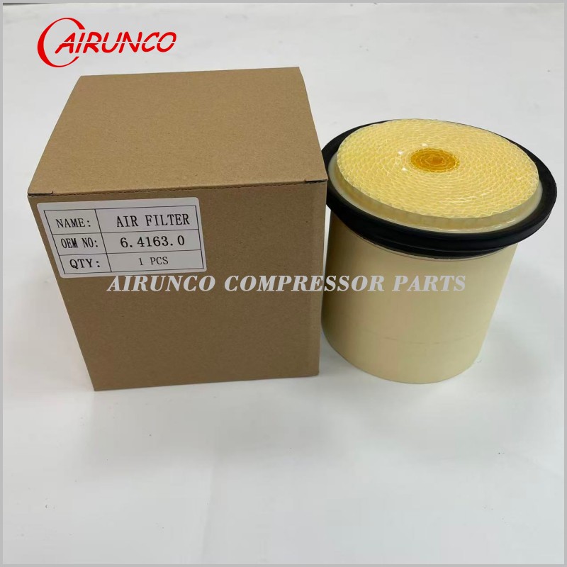 Air compressor filter air filter 6.4163.0 air intake filter primary air filter air intake element Air compressor filter air filter 6.4163.0 air intake filter primary air filter air intake element